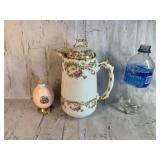 Beautiful Ornate Limoges Teapot & Decorative Egg