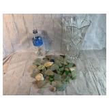 Large Lot of Genuine Sea Glass & Waterford