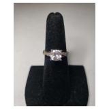 Ladies Sterling Silver Engagement-Style Ring -