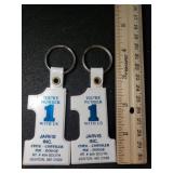 (2) Jarvis Inc. Chevy Dealership Keychains -