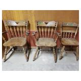 3 Vintage Dining Chairs