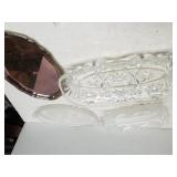 Glass Candy Dishes, Tray
