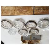 Silver Like Rimmed Coasters