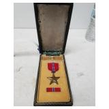WW2 Cased Bronze Star In Case