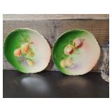 2 "Eagle Austria" china fruit plates. Very good