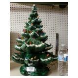 Vintage Ceramic Lighted Christmas Tree.
