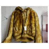 Womens Fur Like Coat Size Large.