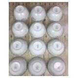 (12) LENOX 4 3/4 in. dessert/fruit bowls "Spring