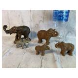 Collection Of Elephant Figurines Including One