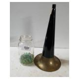 Jar With Marbles, Horn?