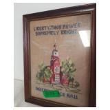 Needlepoint Independence Hall Picture