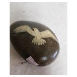 Seagull Painted On Rock For Paperweight