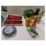 No Trespassing Signs, Bag A Bug, Trimmer Line And