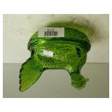 Green Glass Nesting Candy Dish
