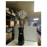 Large Vase With Glass Plate As Flower