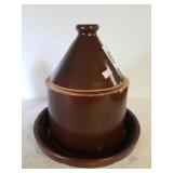 Brown Gallon Chicken Waterer