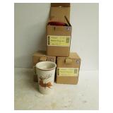 Longaberger Reindeer Travel Mugs(3)