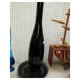 Large Black Vase With Plate