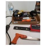 Level, Power Strip, Craftsman Radio, Hammer,