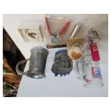 Budweiser Tall Mug, Pewter Like Mug, Signed