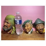 1960s Bossons England Chalkware Heads
