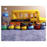 Vintage Fisher Price School Bus with Driver &