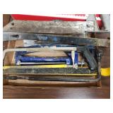 Pry Bars, Hacksaw, Caulk Gun, Ridgid Saw And