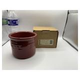 Longaberger Woven Traditions 1 Pint Paprika Crock