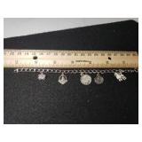 Ladies Sterling Silver Charm Bracelet