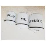 White Farmhouse Canister Set