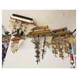 Assorted Wooden Ship Displays