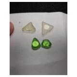 (2) Lair Vintage Sea Glass Post Earrings