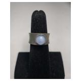 Vintage Modernist Denmark Jensen Pewter Ring -