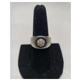 Vintage HMS Brand Mens 18KT HGE Ring - Size 8