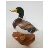 Signed Wooden Duck Display