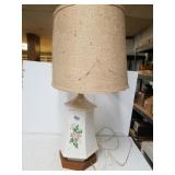 Vintage Floral Ceramic Lamp