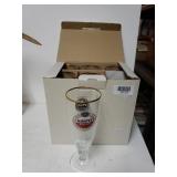 6 Amstel Light Beer Glasses