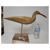 Carved Shorebird Signed By Artist