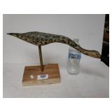 Carved Shorebird Signed By Artist