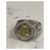 Donald Trump Silver & Gold Tone Ring