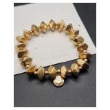 JNY (Jones of NY) goldtone stretch bracelet