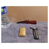 3 Miscellaneous Lighters - Camel, Rifle & Torch