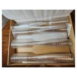 5oz. Clear plastic  champagne flutes. 90 ct. in