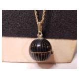 Vintage 24" Ball Watch Necklace - Swiss Made