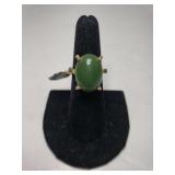 Vintage Geisha Jade Ring W/Tag - Size 6