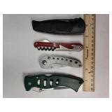 (4) Misc Pocket Knives