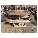 Finely Built Amish Picnic Table. Heavy,  Very