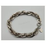 Silvertone "Park Lane" 7" bracelet