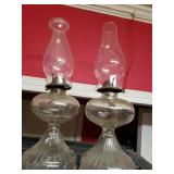 2 Vintage Oil Lamps