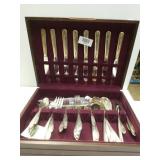 Tudor Plate Oneida  Stainless Flatware With Case